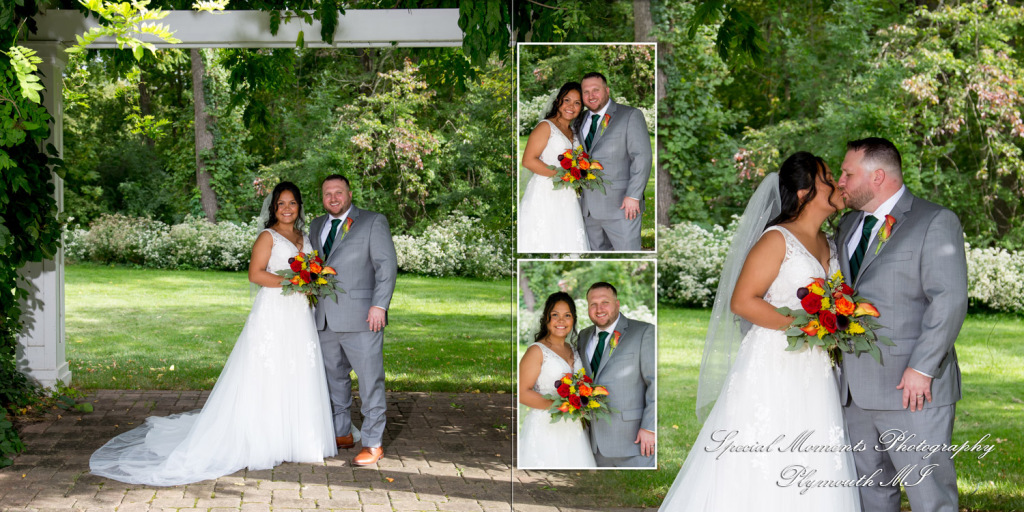 Coffee Table Design - Evelyn & Christopher at Wellers Saline MI wedding album photograph