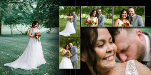 Coffee Table Design - Evelyn & Christopher at Wellers Saline MI wedding album photograph