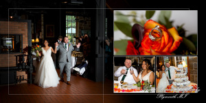 Coffee Table Design - Evelyn & Christopher at Wellers Saline MI wedding album photograph