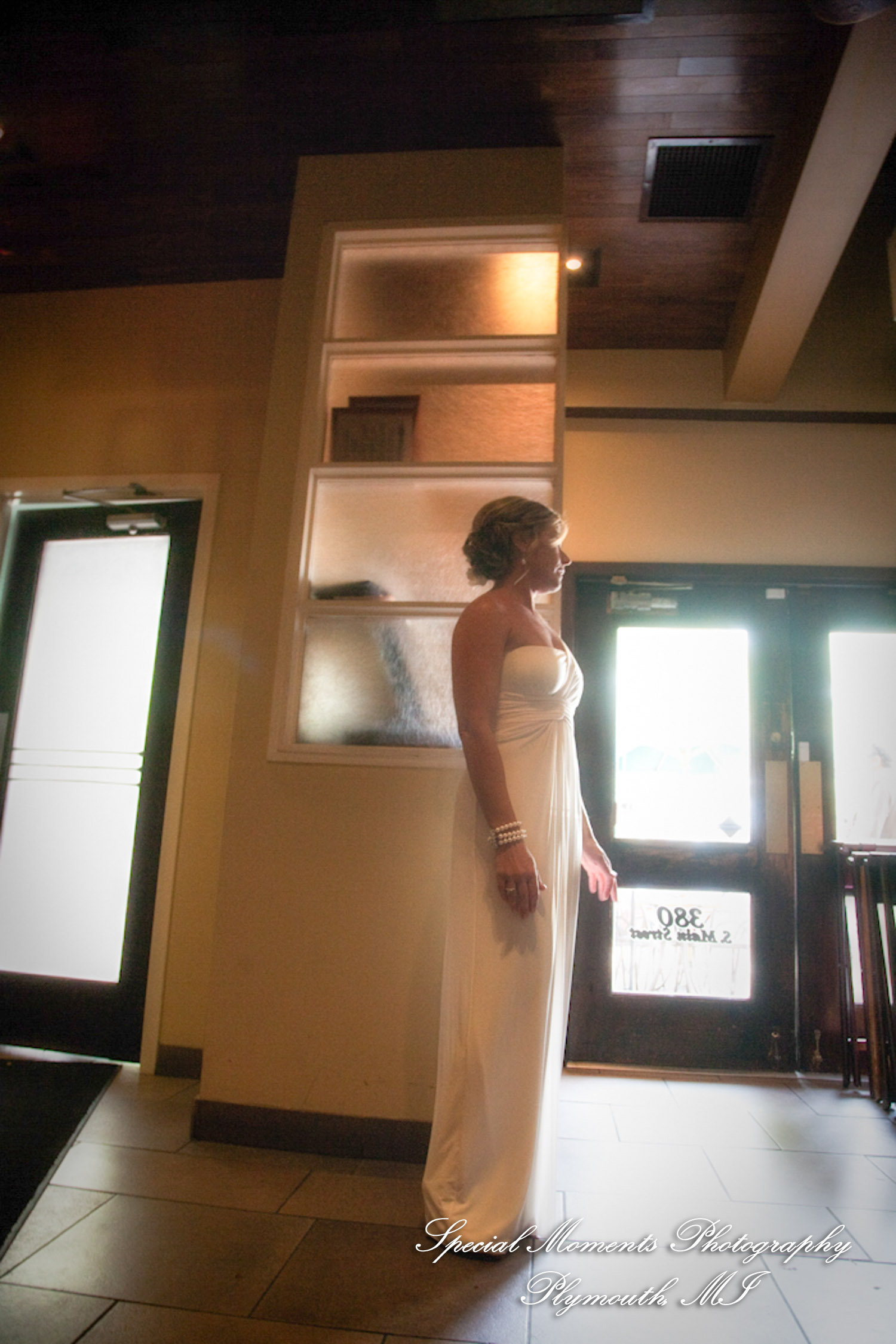 Pete & Paula at Fiamma Grill Plymouth MI wedding photograph