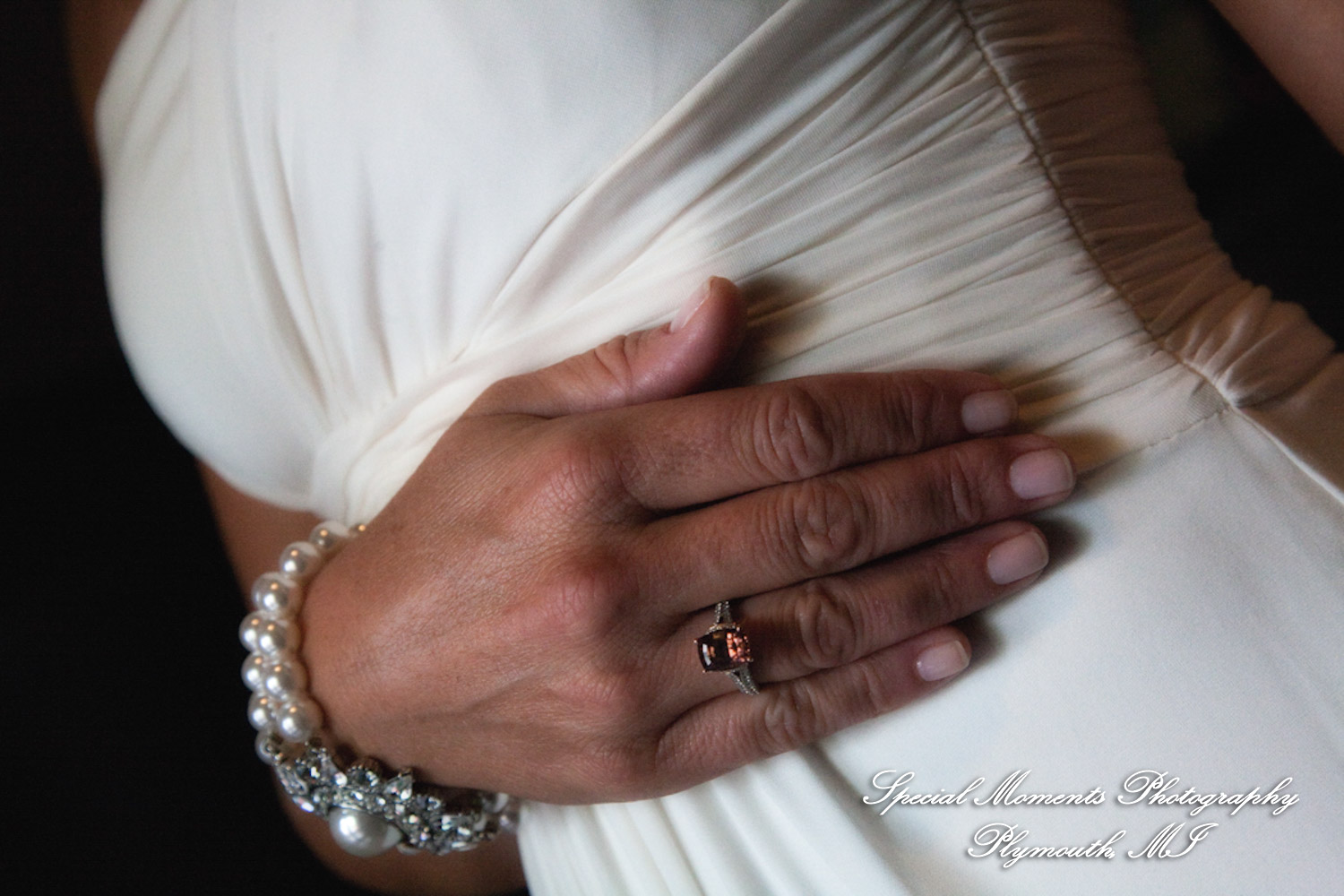 Pete & Paula at Fiamma Grill Plymouth MI wedding photograph