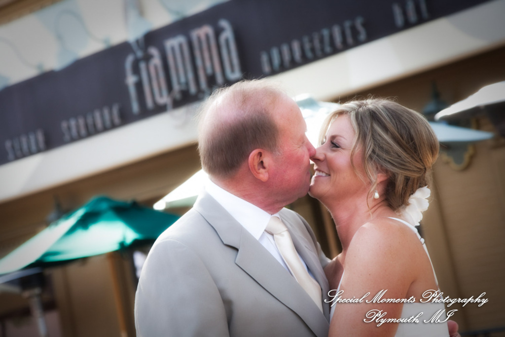Pete & Paula at Fiamma Grill Plymouth MI wedding photograph