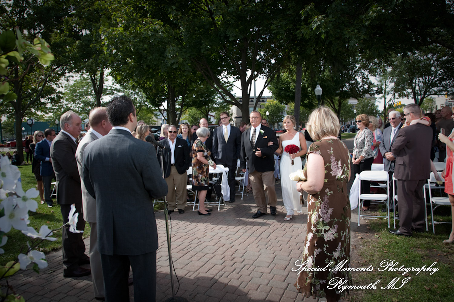 Pete & Paula at Fiamma Grill Plymouth MI wedding photograph