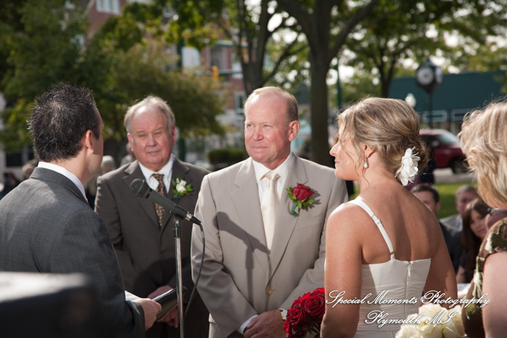 Pete & Paula at Fiamma Grill Plymouth MI wedding photograph