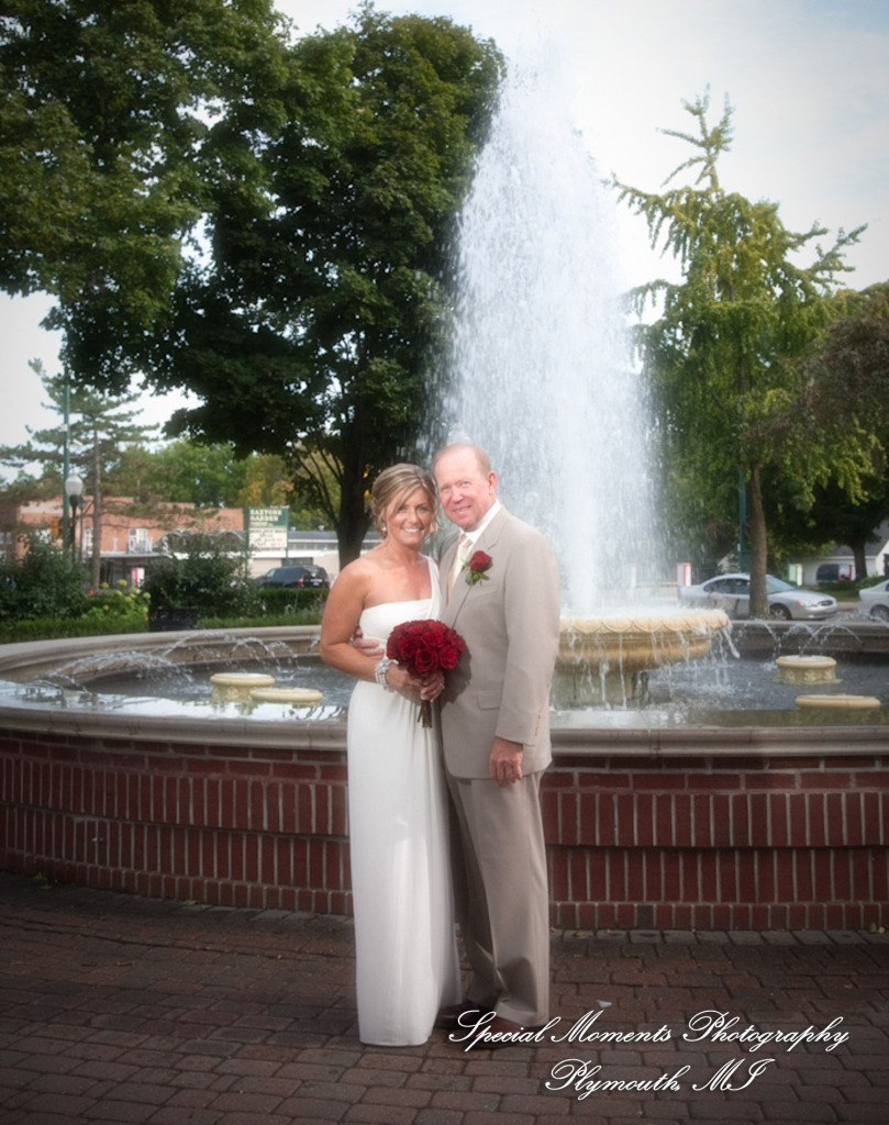 Pete & Paula at Fiamma Grill Plymouth MI wedding photograph