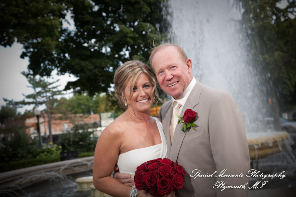 Pete & Paula at Fiamma Grill Plymouth MI wedding photograph