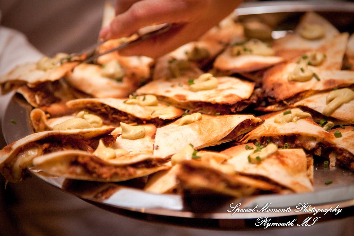 Pete & Paula at Fiamma Grill Plymouth MI wedding photograph