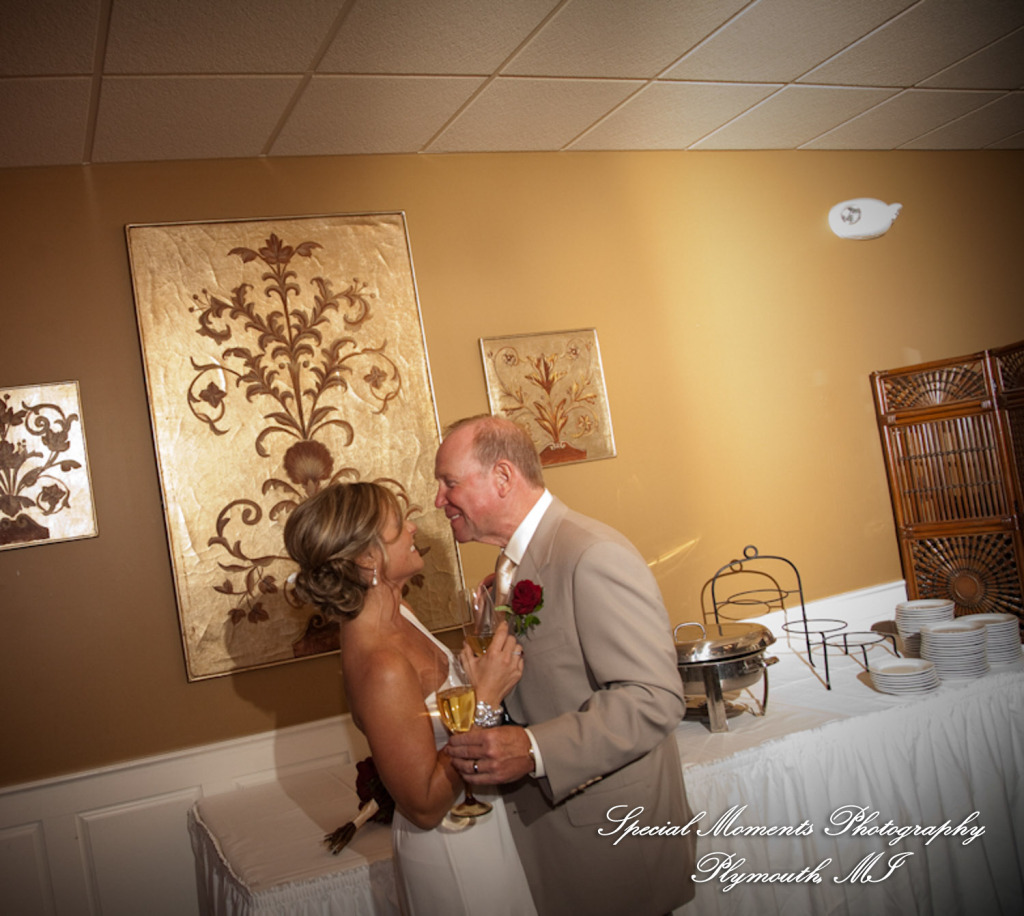 Pete & Paula at Fiamma Grill Plymouth MI wedding photograph