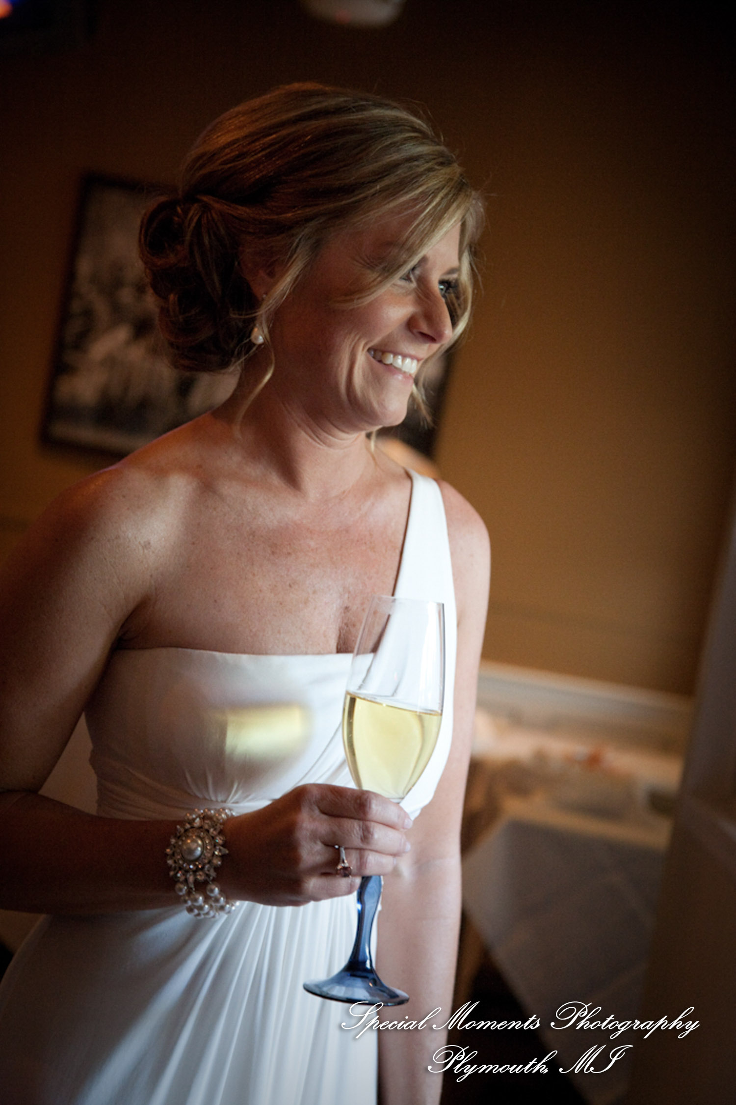 Pete & Paula at Fiamma Grill Plymouth MI wedding photograph