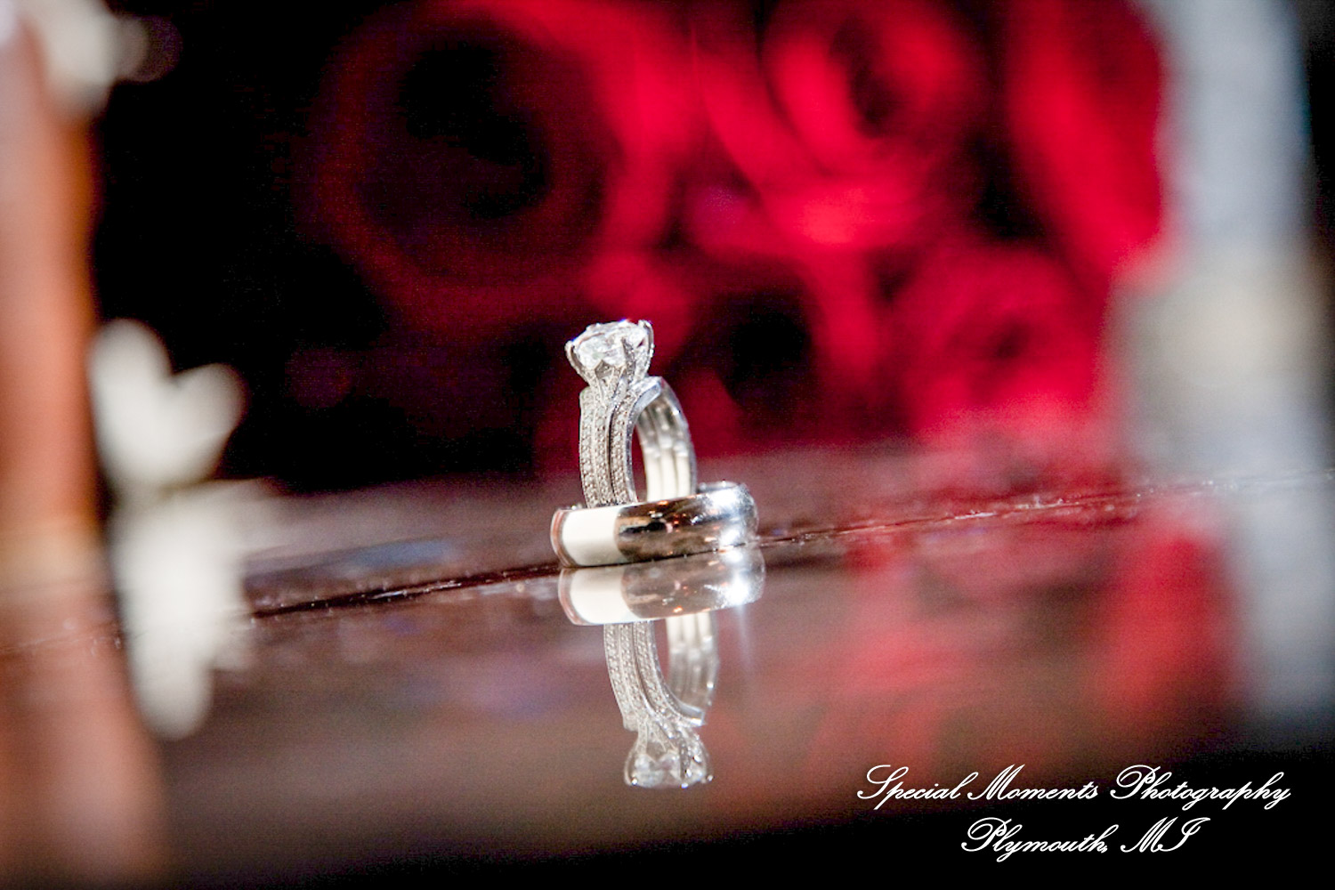 Pete & Paula at Fiamma Grill Plymouth MI wedding photograph