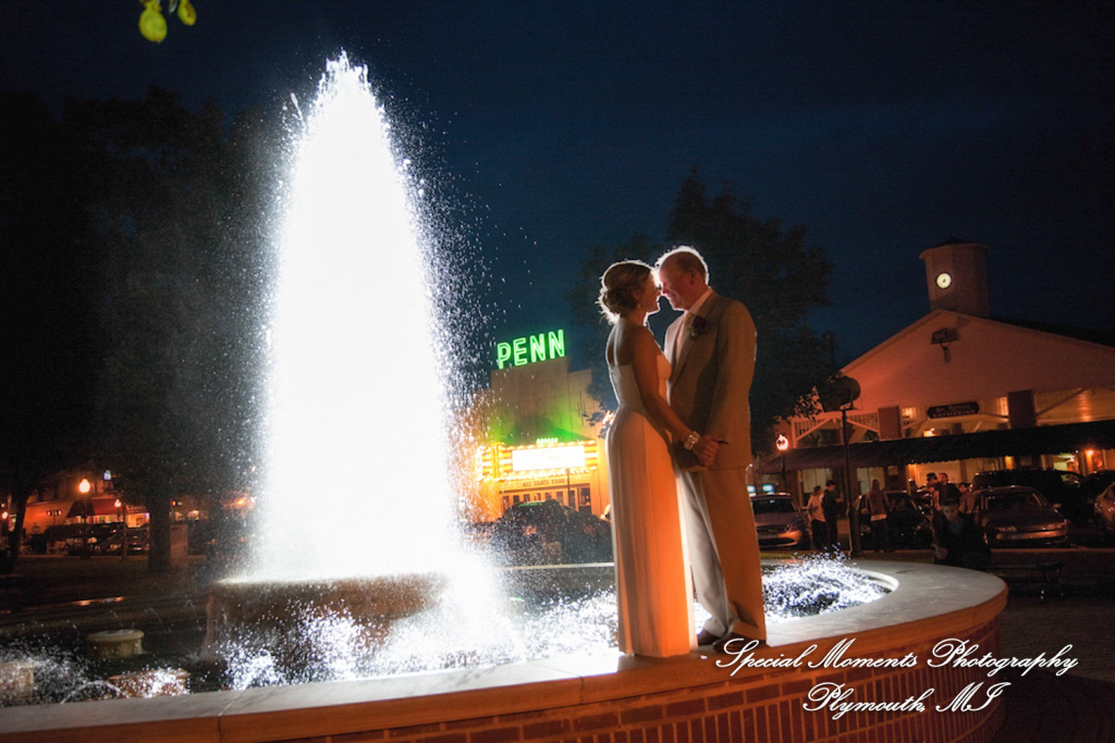 Pete & Paula at Fiamma Grill Plymouth MI wedding photograph