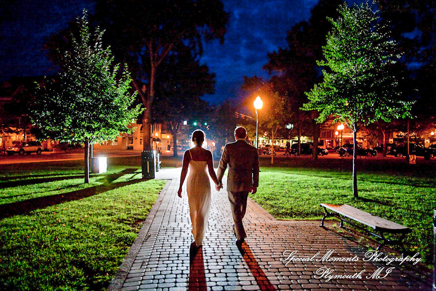 Pete & Paula at Fiamma Grill Plymouth MI wedding photograph