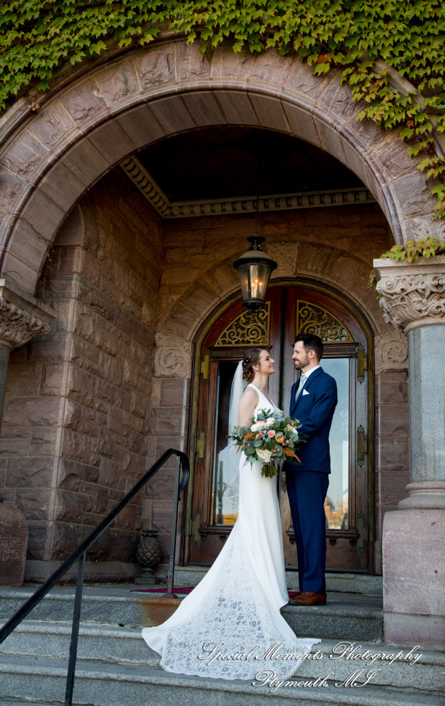 Andrea & Jonathan at The Whitney Detroit MI wedding photograph