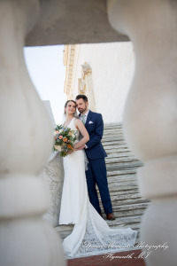 Andrea & Jonathan at Detroit Public Library Detroit MI wedding photograph