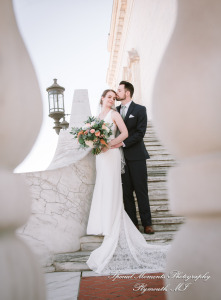 Andrea & Jonathan at Detroit Public Library Detroit MI wedding photograph