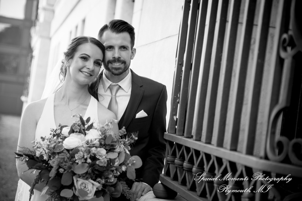 Andrea & Jonathan at Detroit Public Library Detroit MI wedding photograph