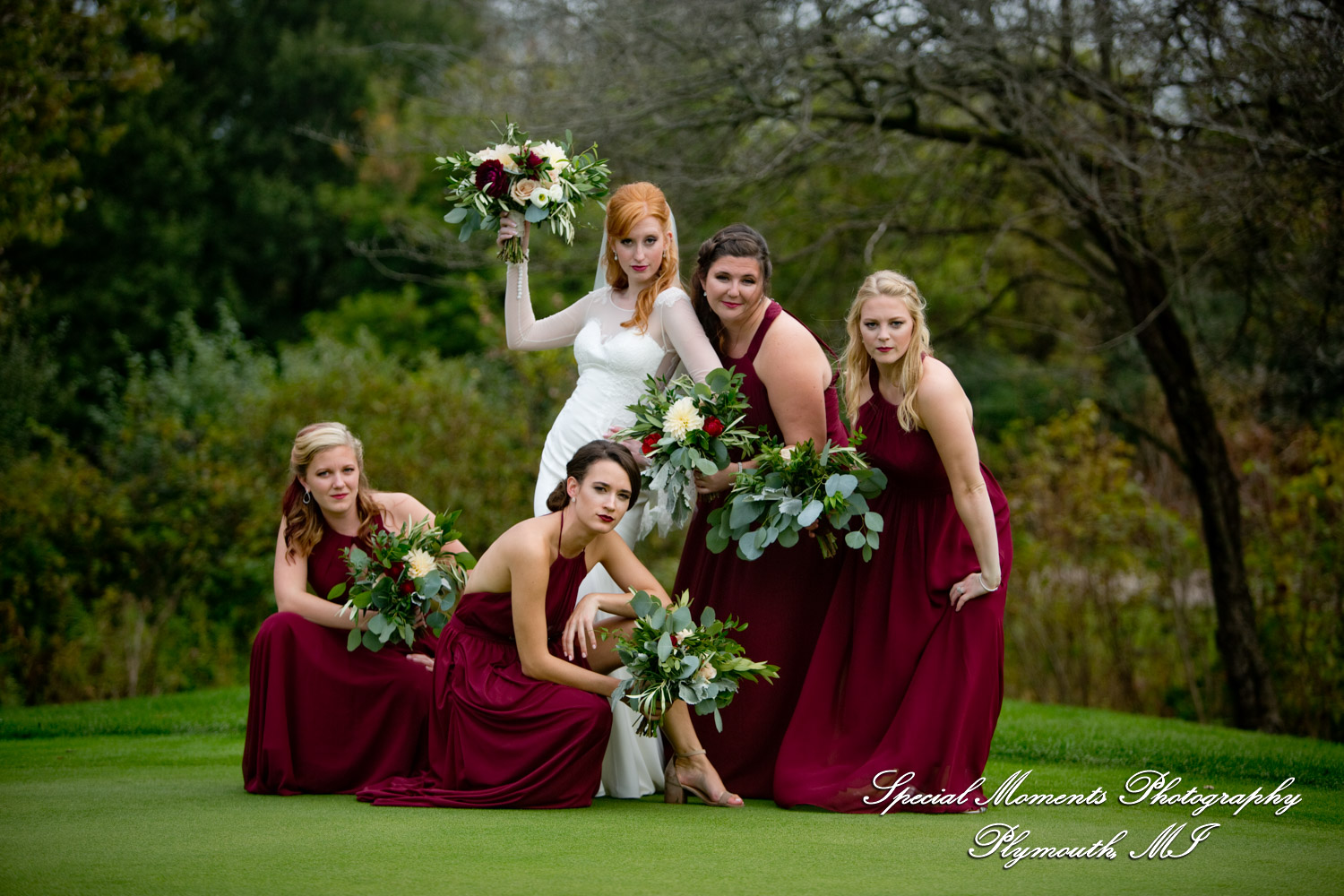 Heather & Clark at Stonebridge Golf Club Ann Arbor MI wedding photograph