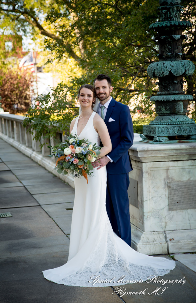 Andrea & Jonathan at Detroit Public Library Detroit MI wedding photograph
