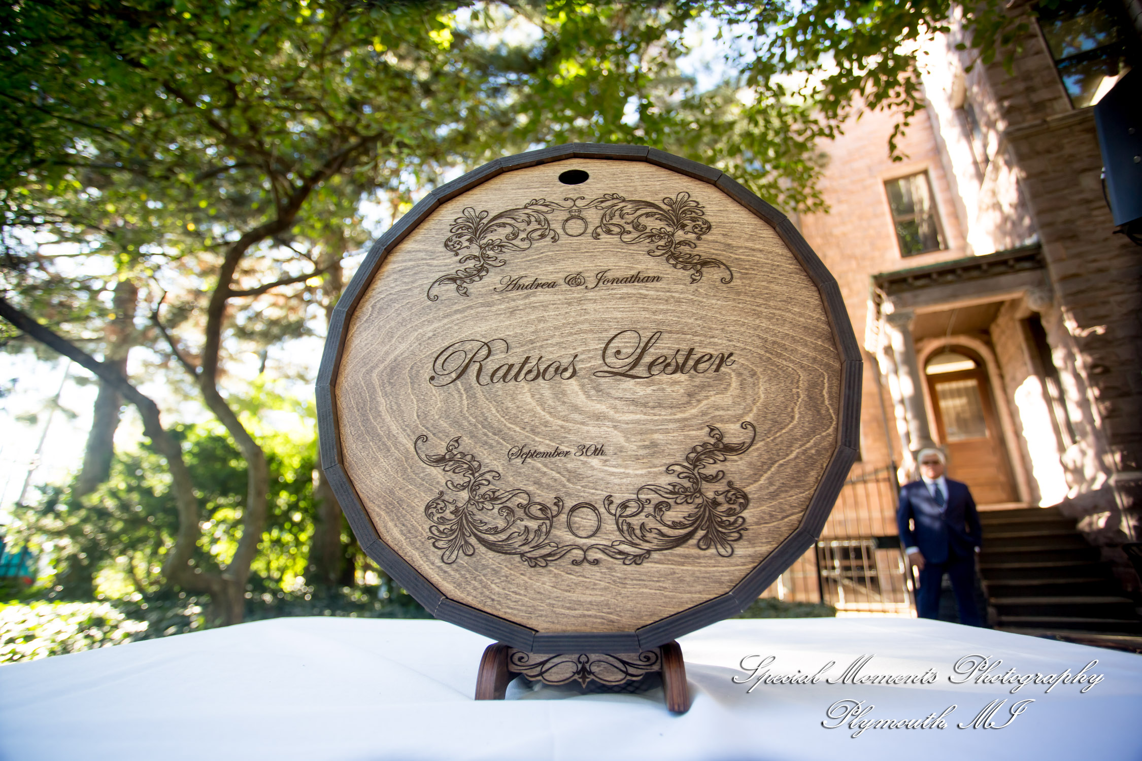 Andrea & Jonathan at The Whitney Detroit MI wedding photograph