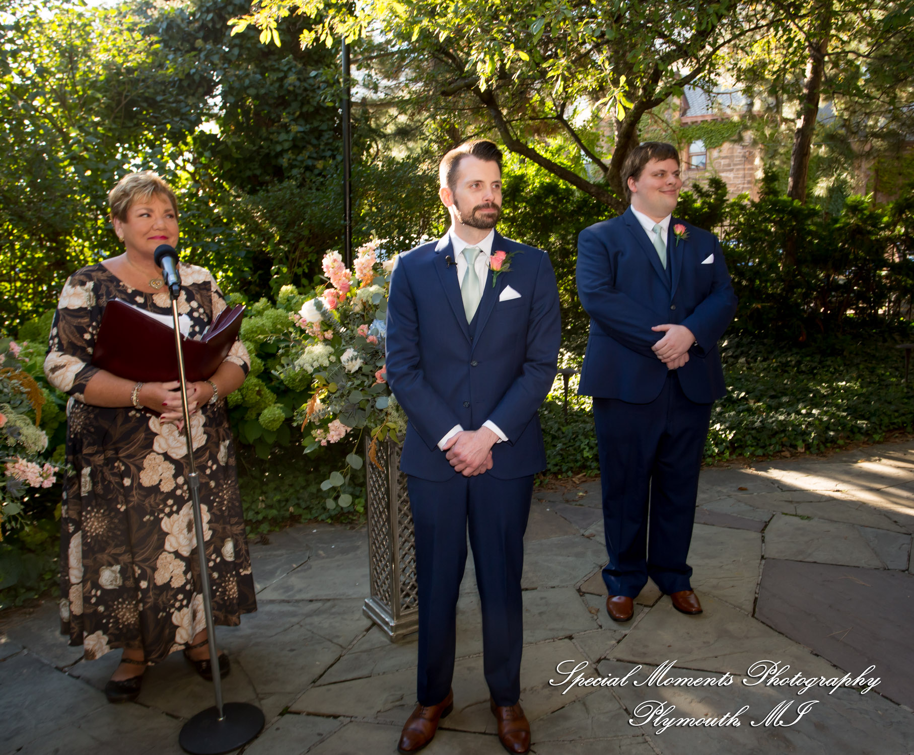 Andrea & Jonathan at The Whitney Detroit MI wedding photograph