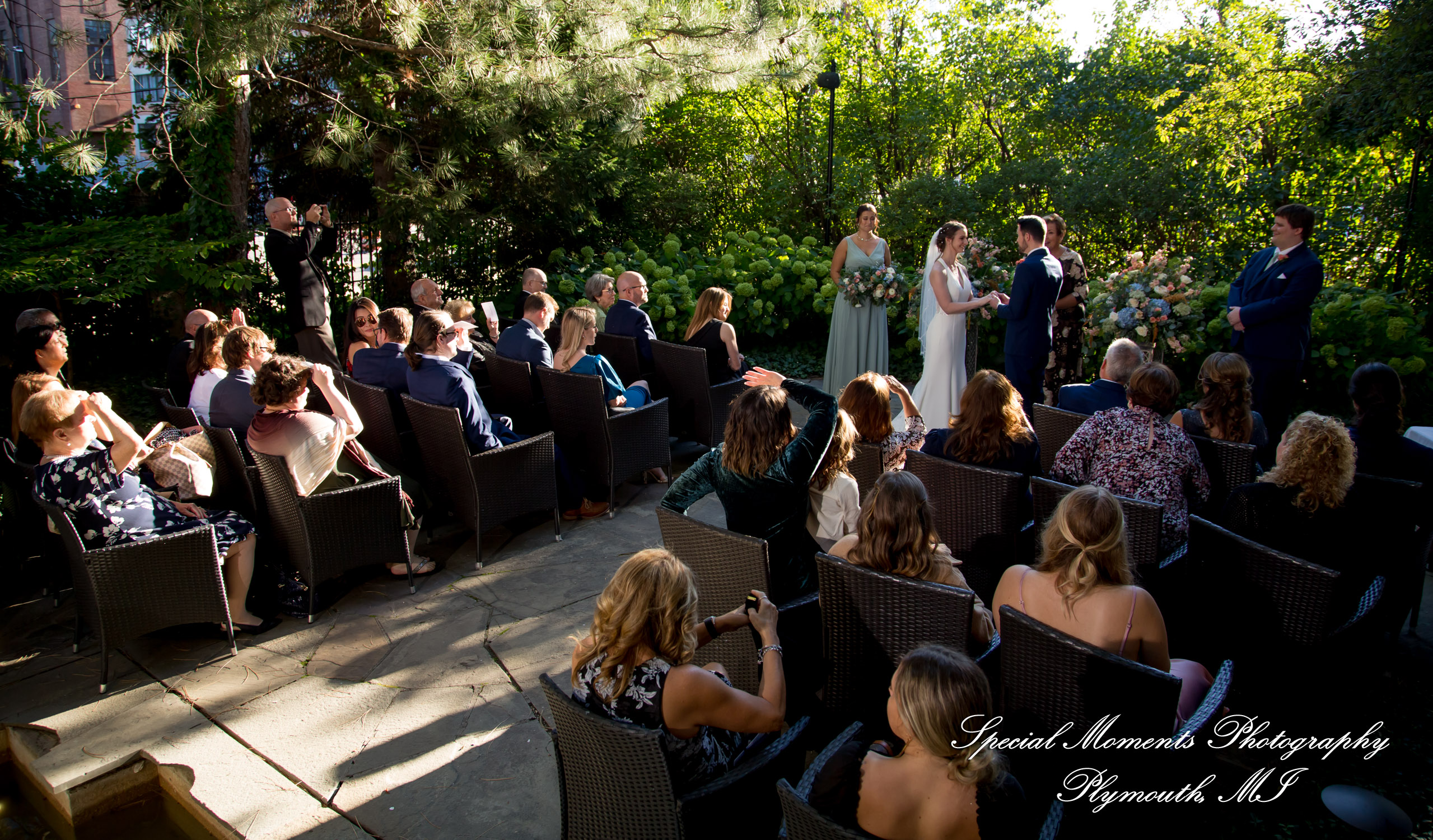 Andrea & Jonathan at The Whitney Detroit MI wedding photograph