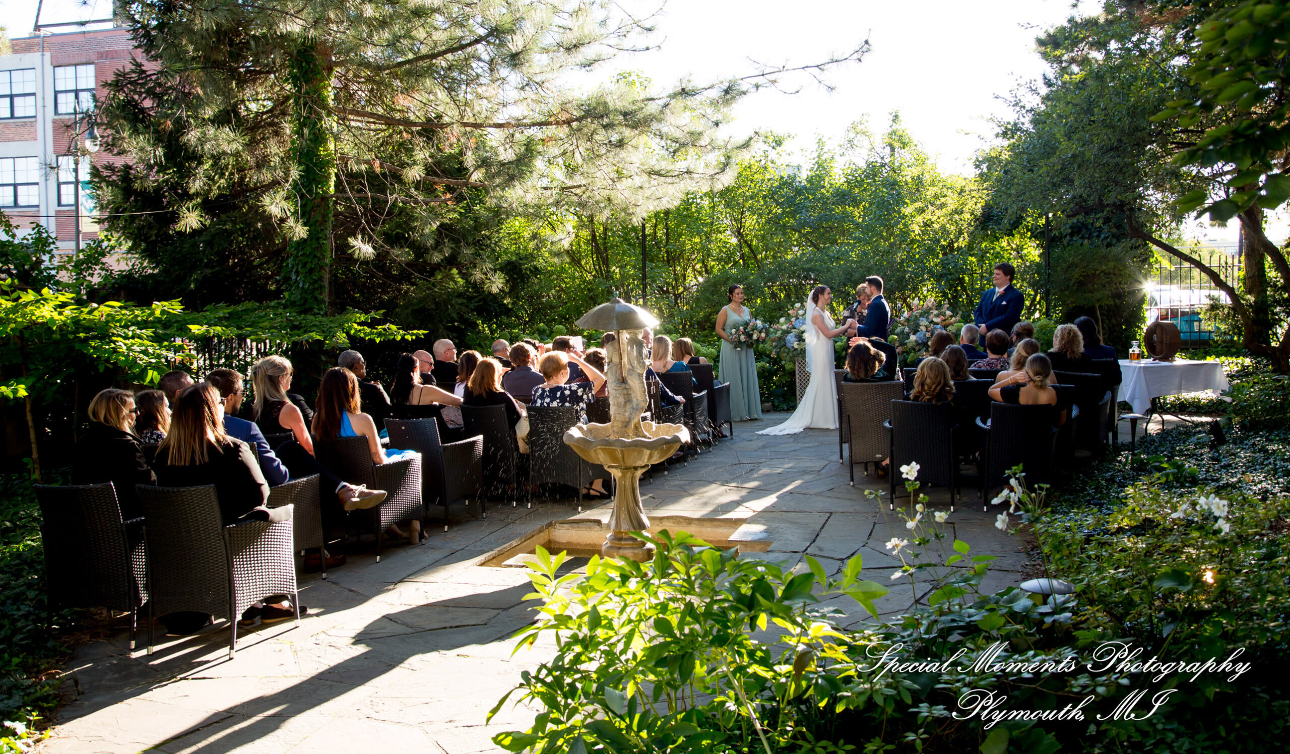 Andrea & Jonathan at The Whitney Detroit MI wedding photograph