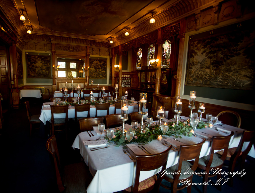 Andrea & Jonathan at The Whitney Detroit MI wedding photograph