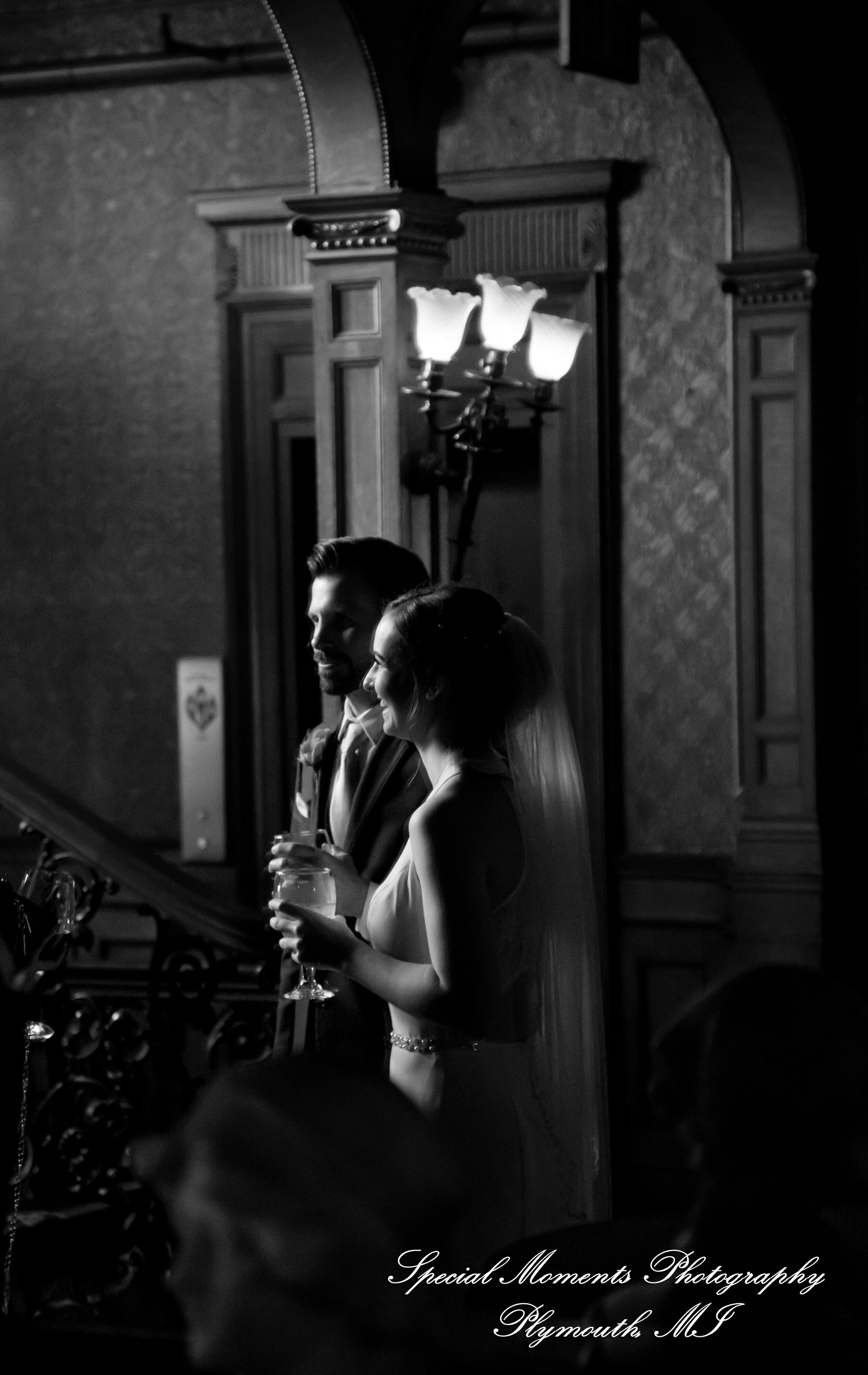 Andrea & Jonathan at The Whitney Detroit MI wedding photograph