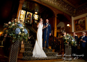 Andrea & Jonathan at The Whitney Detroit MI wedding photograph