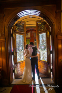 Andrea & Jonathan at The Whitney Detroit MI wedding photograph