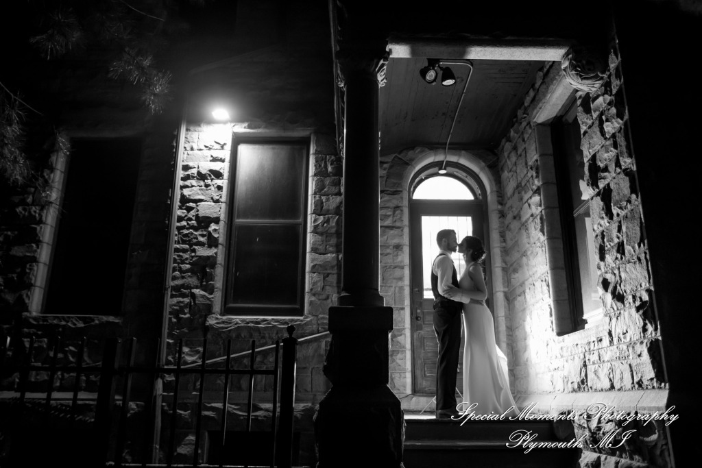 Andrea & Jonathan at The Whitney Detroit MI wedding photograph