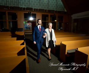 Julianne & Sean at Newburg United Methodist Livonia MI wedding photograph