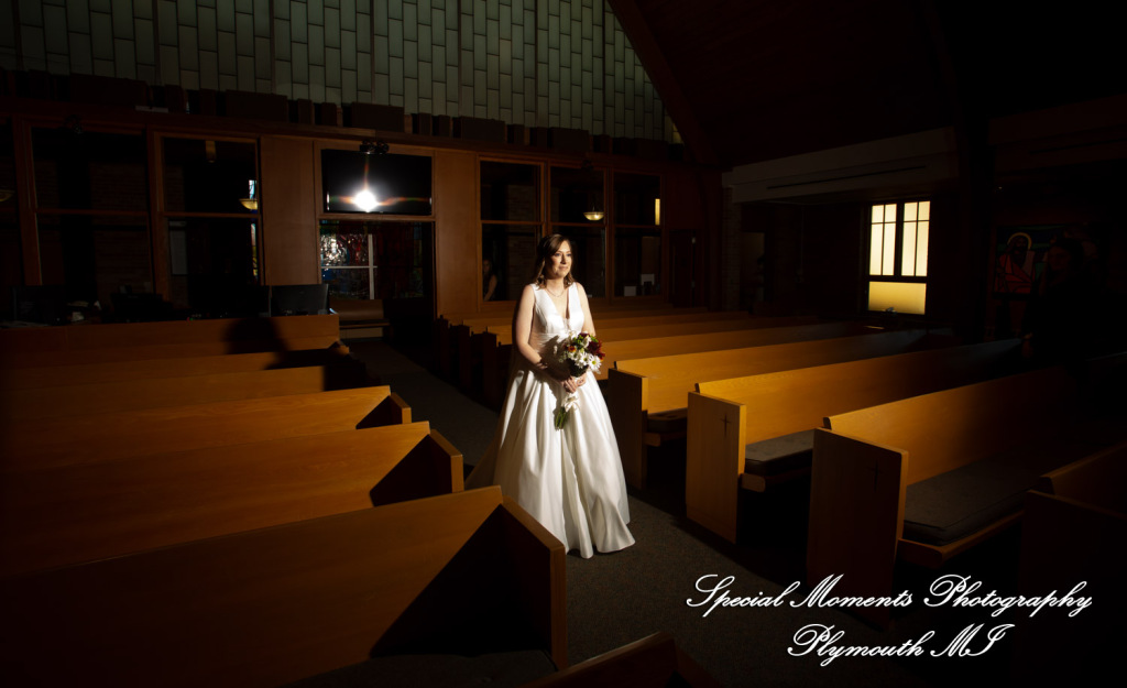 Julianne & Sean at Newburg United Methodist Livonia MI wedding photograph