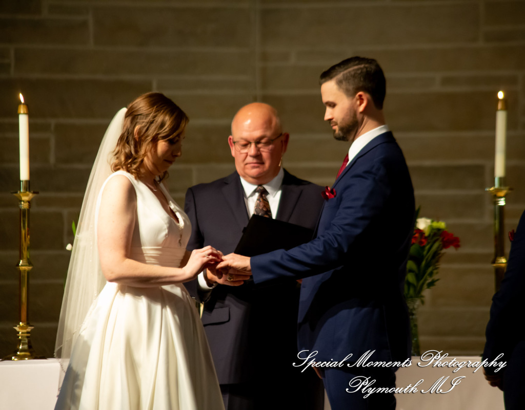Julianne & Sean at Newburg United Methodist Livonia MI wedding photograph