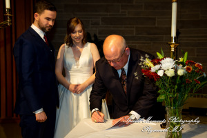 Julianne & Sean at Newburg United Methodist Livonia MI wedding photograph