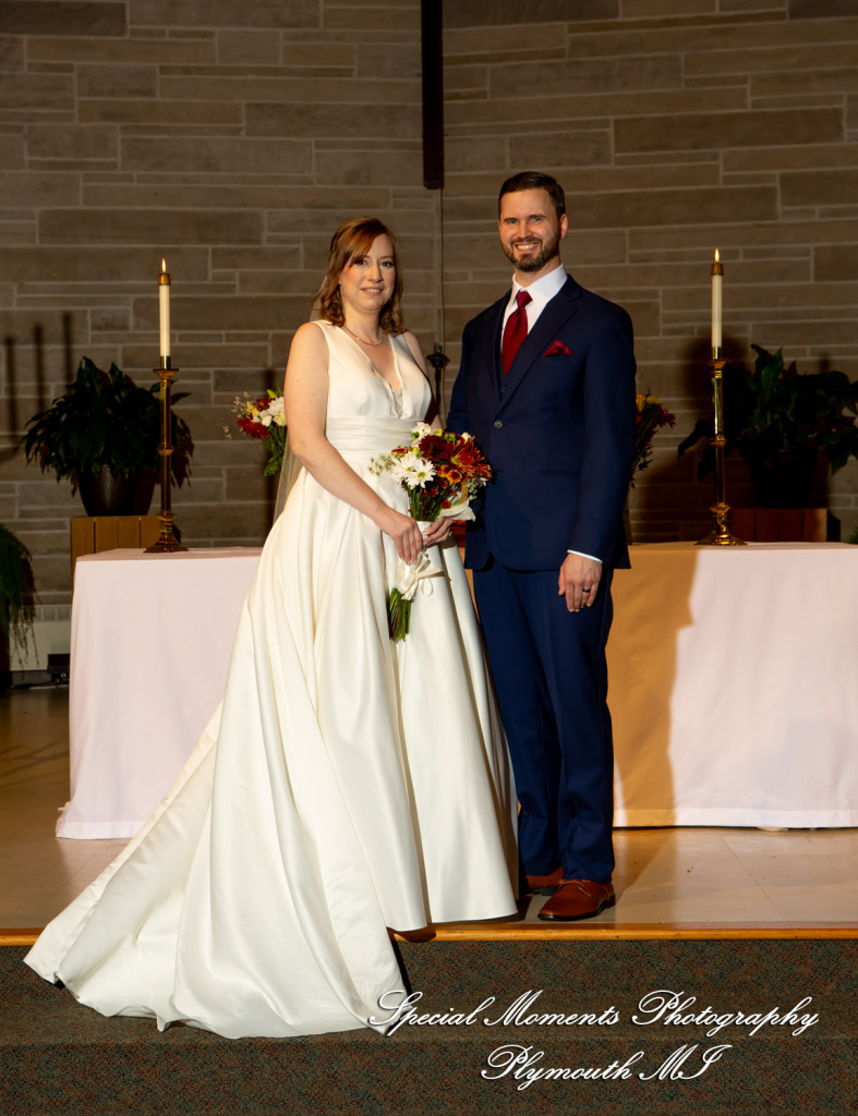 Julianne & Sean at Newburg United Methodist Livonia MI wedding photograph