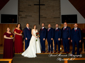 Julianne & Sean at Newburg United Methodist Livonia MI wedding photograph
