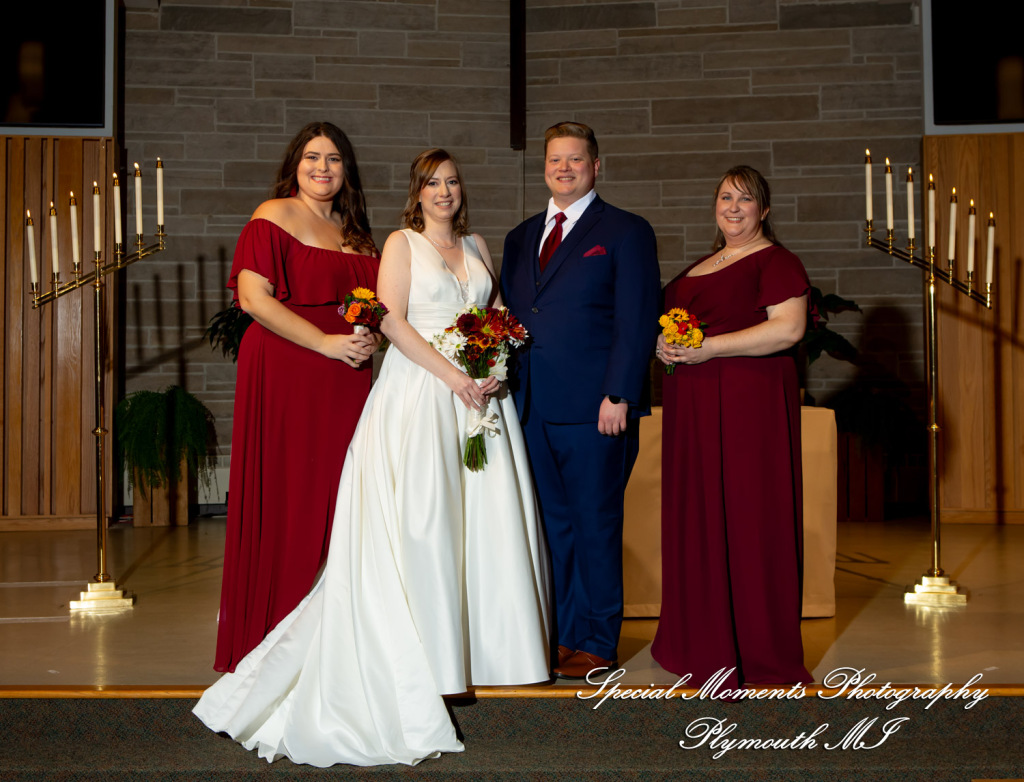Julianne & Sean at Newburg United Methodist Livonia MI wedding photograph