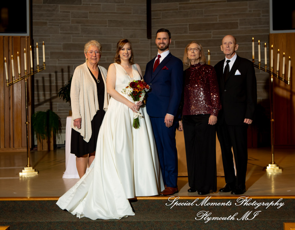 Julianne & Sean at Newburg United Methodist Livonia MI wedding photograph