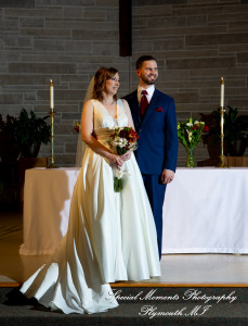 Julianne & Sean at Newburg United Methodist Livonia MI wedding photograph
