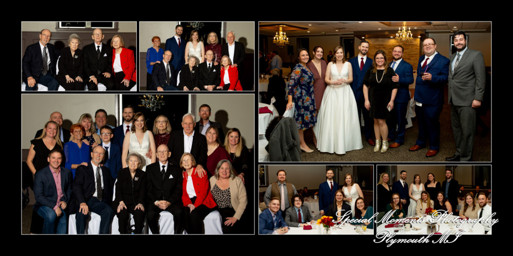 Sean & Julianne at One Under Banquet Hall Livonia MI wedding album photograph