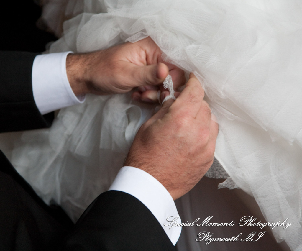 5 Star - Stephanie & Korey at Crystal Gardens Southgate MI wedding photography Shoe Shot