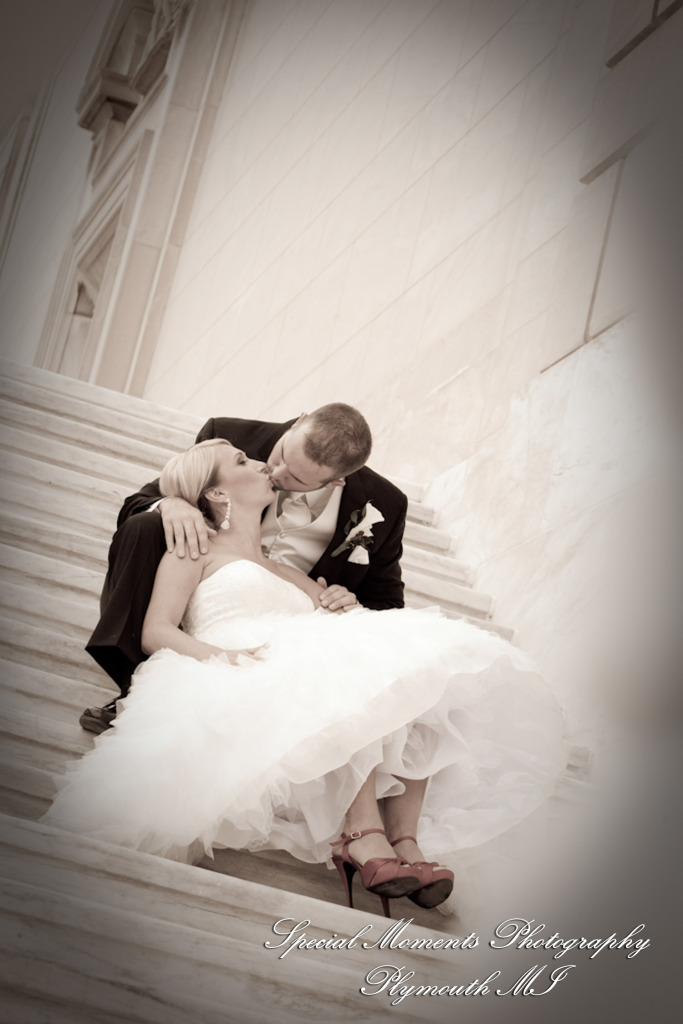 5 Star - Stephanie & Korey at Crystal Gardens Southgate MI wedding photography Shoe Shot