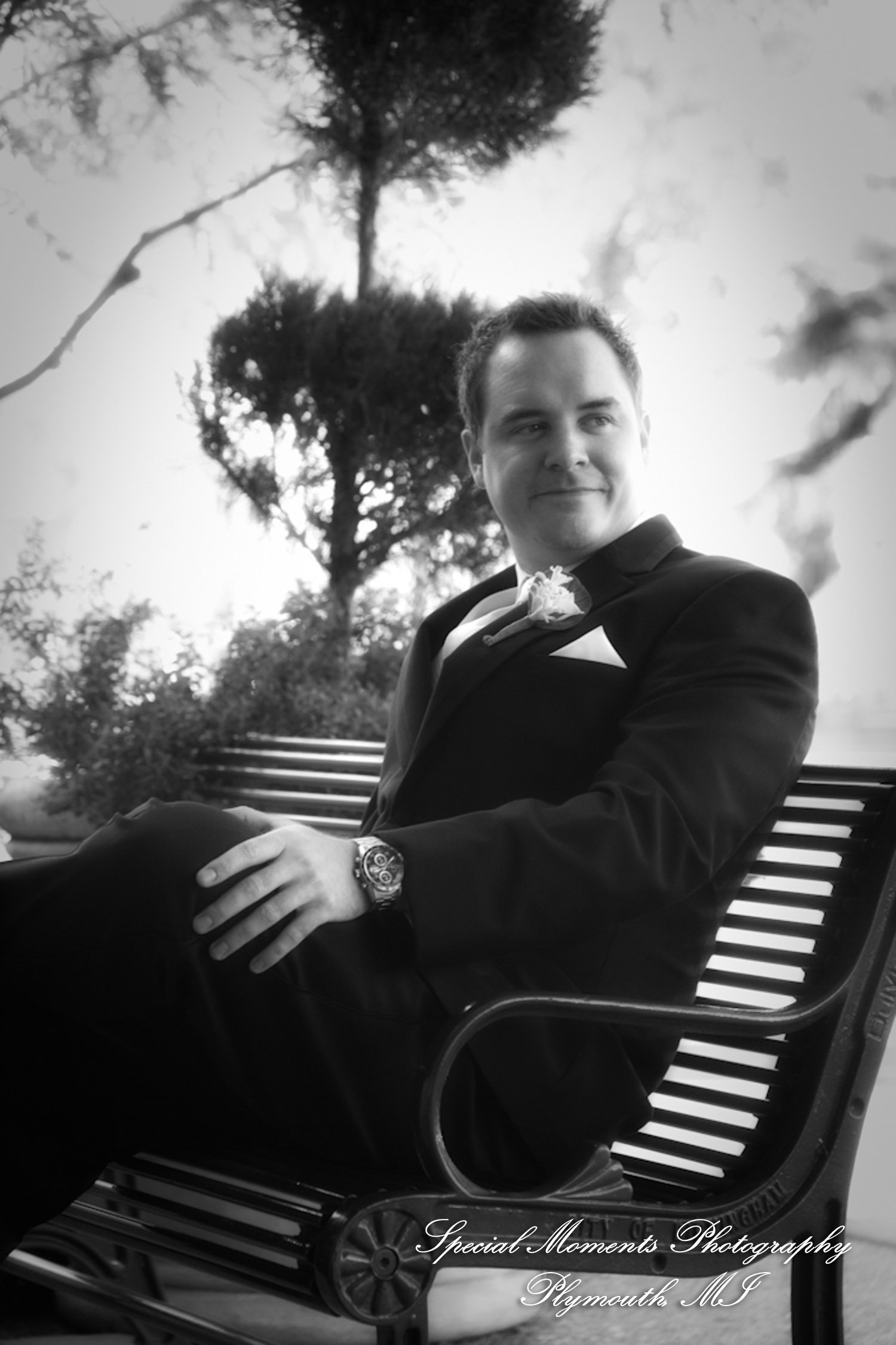 Marsha & Patrick at Townsend Hotel Birmingham MI wedding photograph