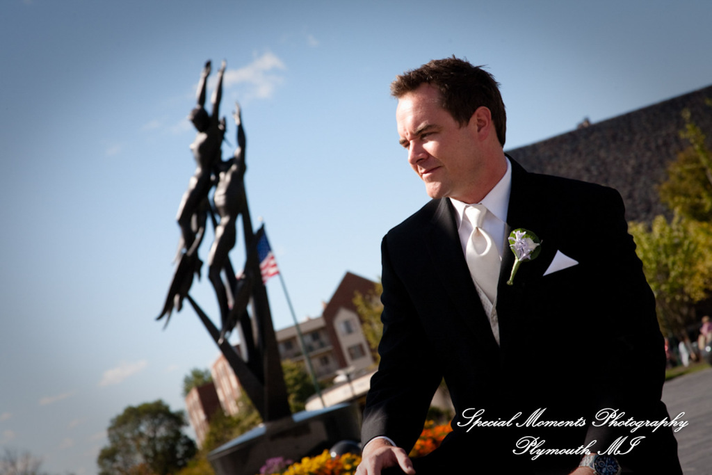 Marsha & Patrick at Townsend Hotel Birmingham MI wedding photograph