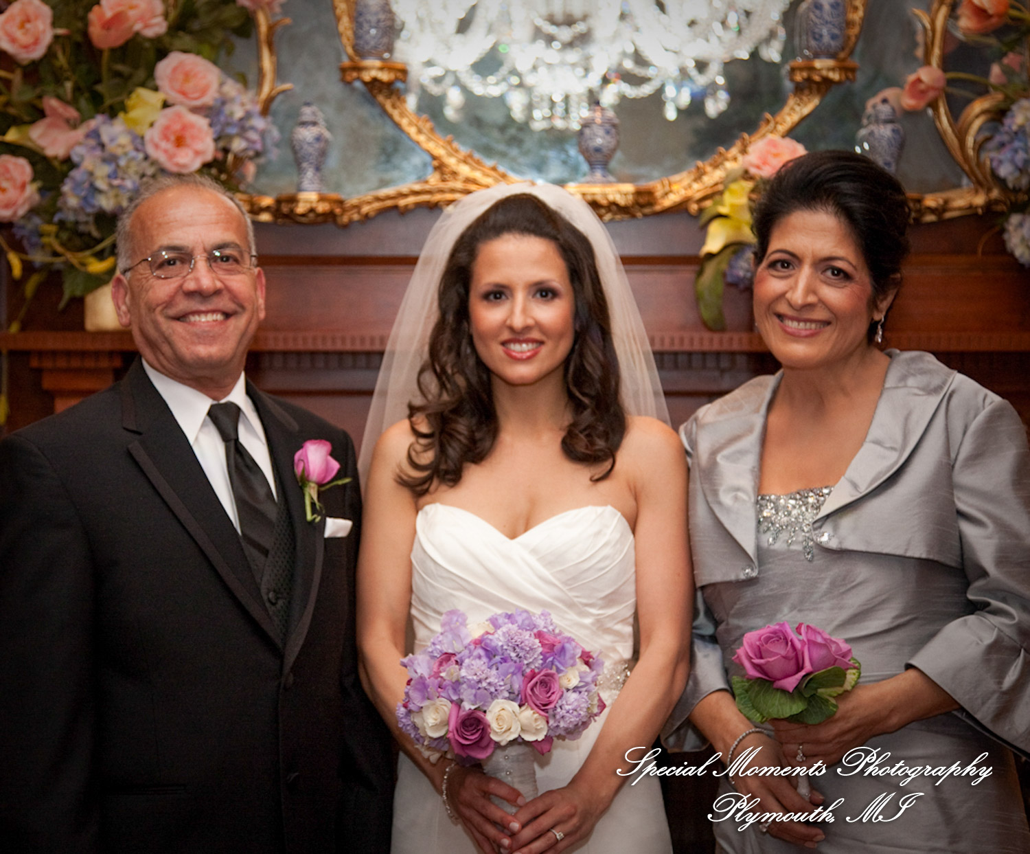 Marsha & Patrick at Townsend Hotel Birmingham MI wedding photograph