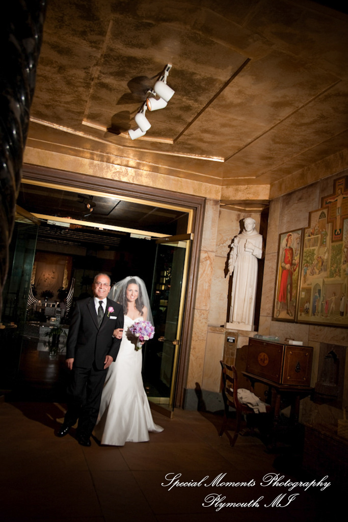 Marsha & Patrick at The Shrine of the Little Flower Royal Oak MI wedding photograph