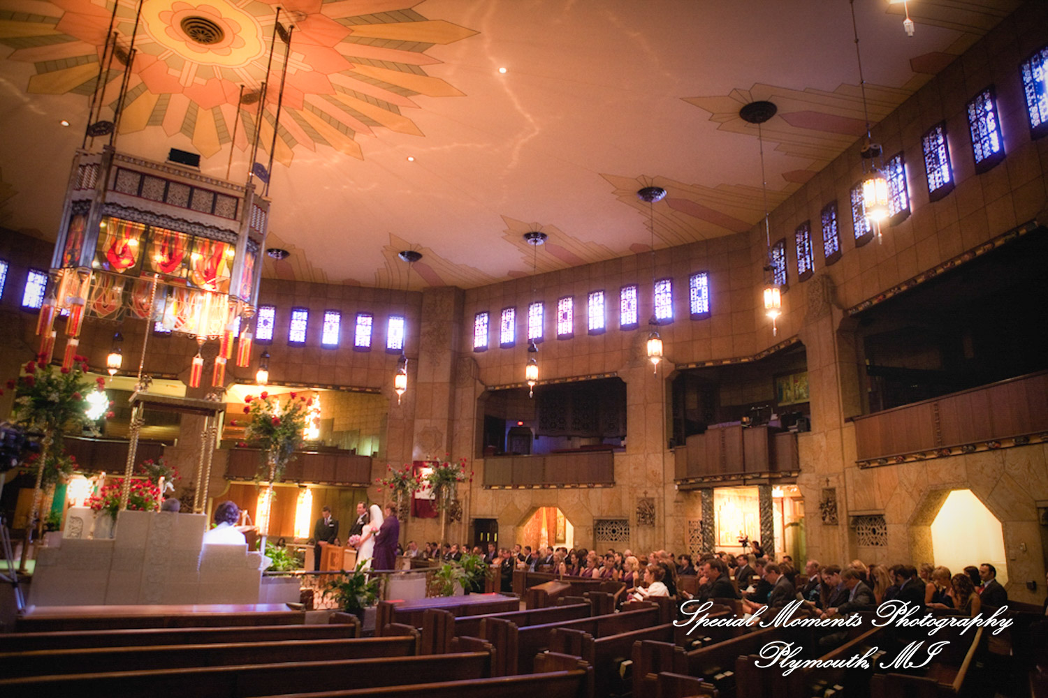 Marsha & Patrick at The Shrine of the Little Flower Royal Oak MI wedding photograph