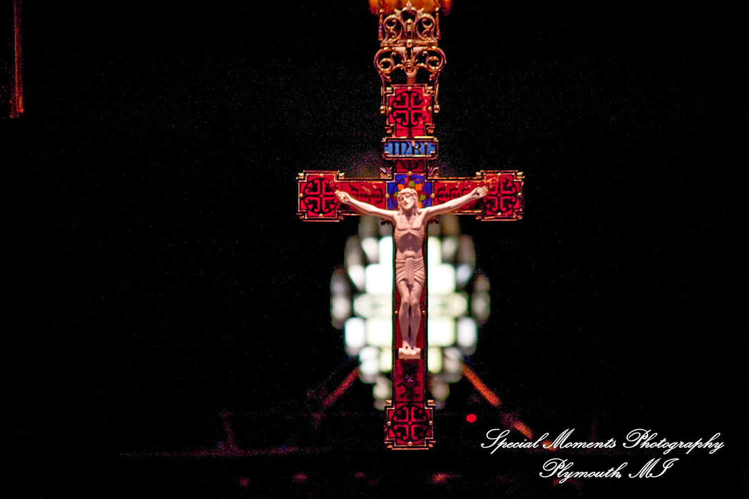 Marsha & Patrick at The Shrine of the Little Flower Royal Oak MI wedding photograph