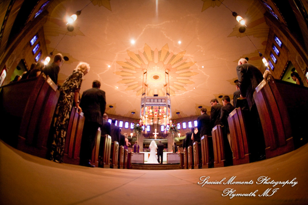 Marsha & Patrick at The Shrine of the Little Flower Royal Oak MI wedding photograph